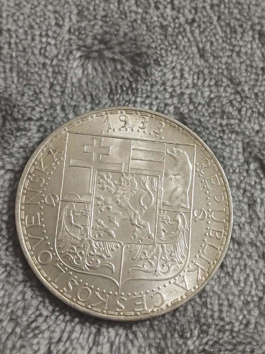 20 koruna 1933 č.1 - 2
