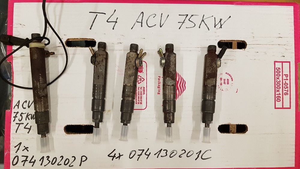 vstriky koncern VW prodám sadu revidovaných vstřikovačů, - 2