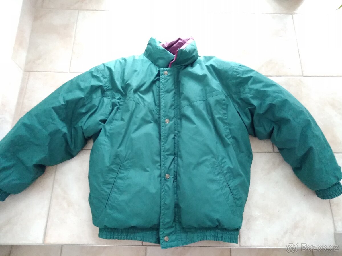 Péřová bunda s kapucí oboustrnná - 2