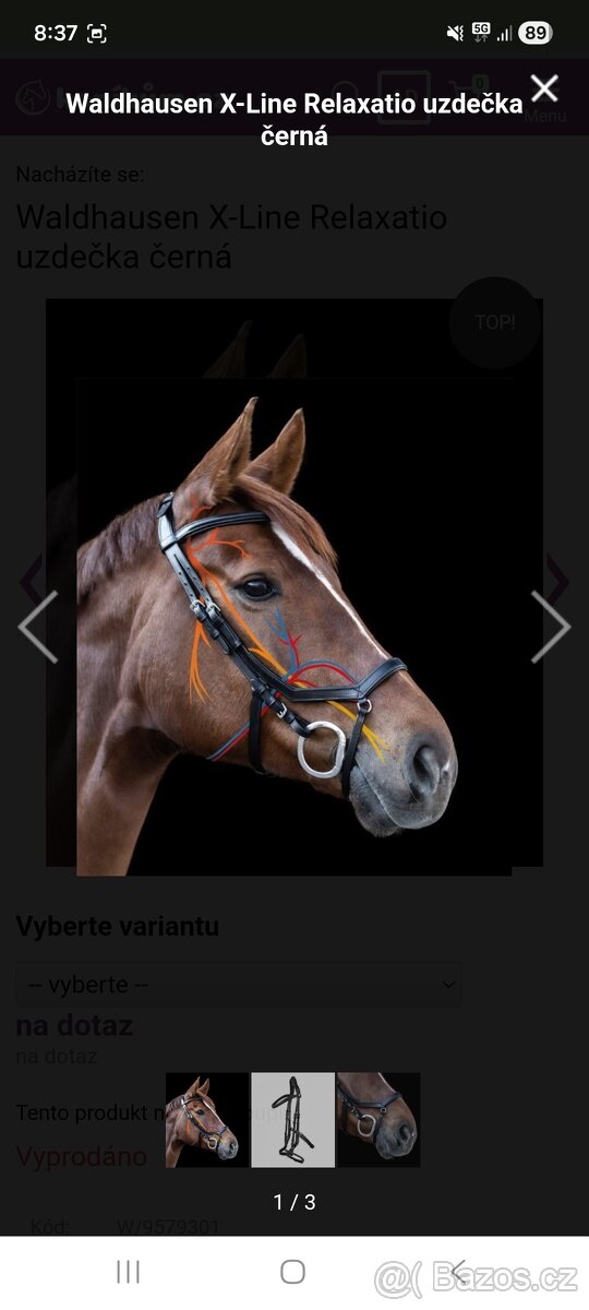 Waldhausen x-Line uzdečka Full - 2