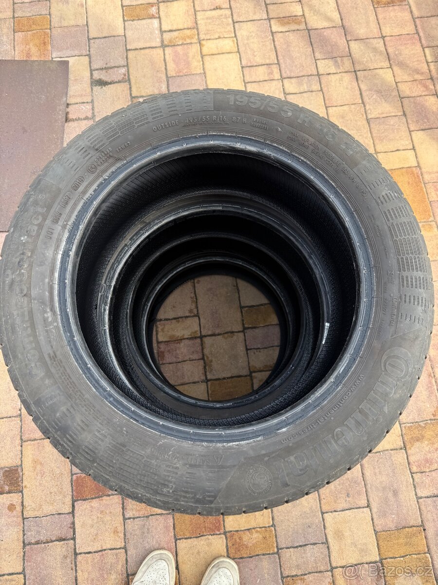 Letní pneu 195/55 r16 87h Continental contiecocontact5 -4ks - 2