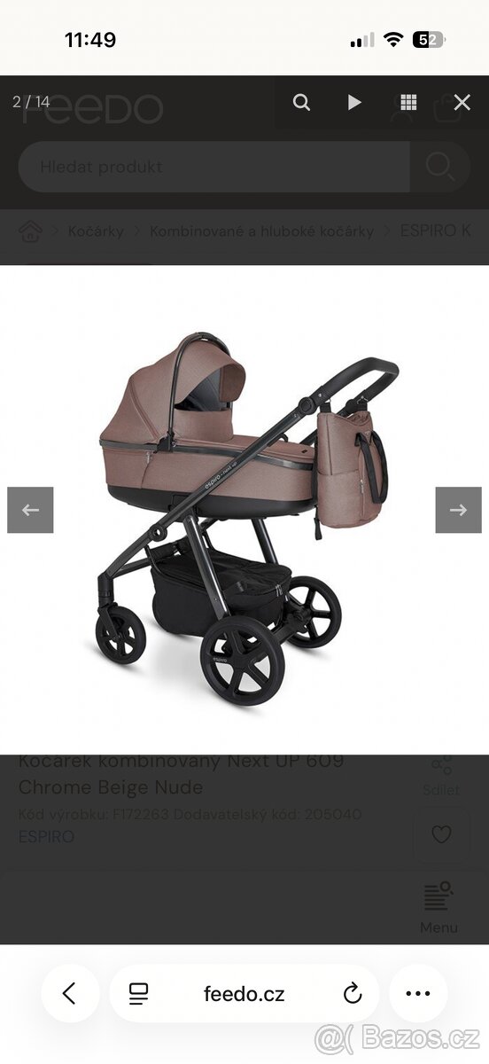 Prodám skoro nový kočárek po dceři Espiro Next up - 2
