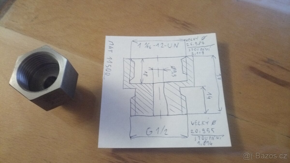 Závitová přechodka - redukce - 2