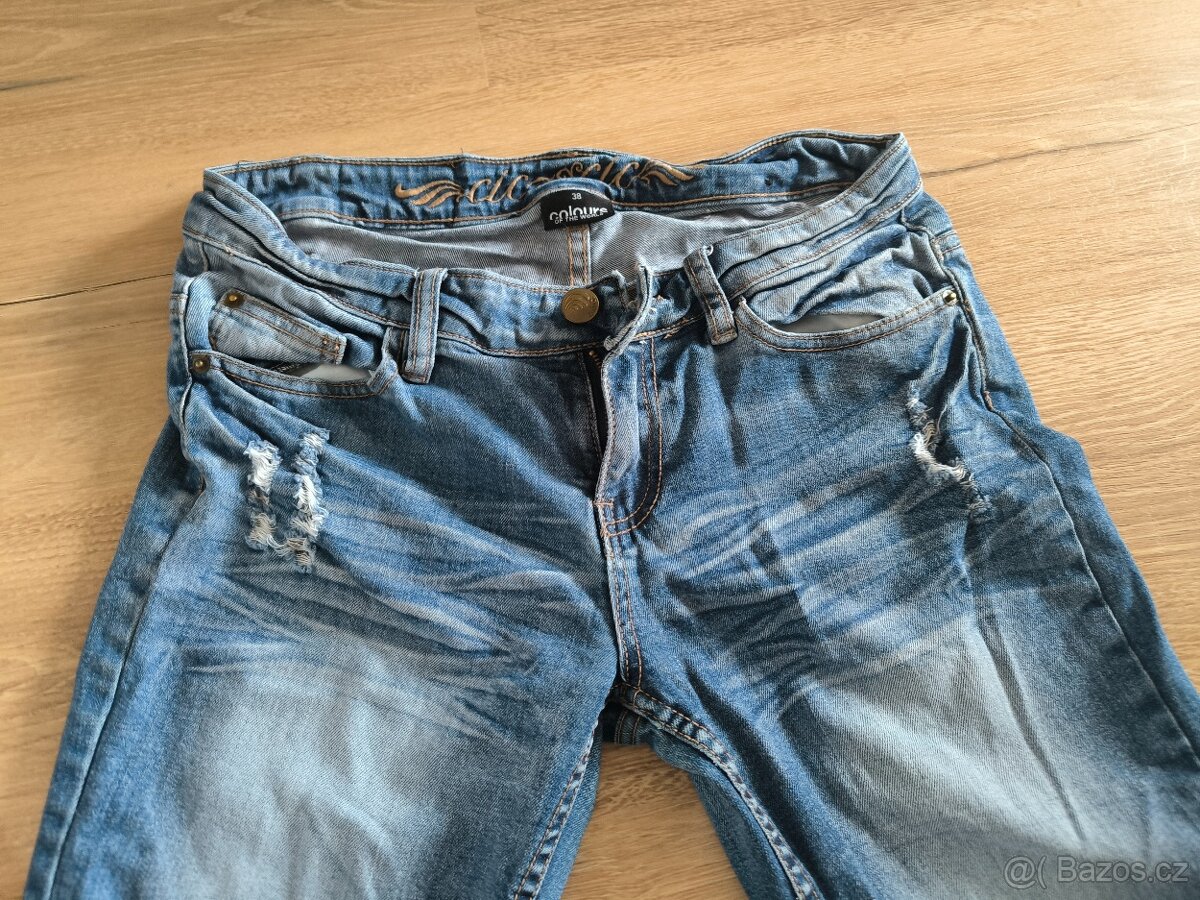 Dámské rozšířené džíny 38 - 2