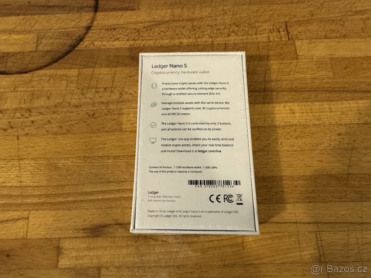 Ledger Nano S - krypto peněženka, nová, nerozbalená, alza.cz - 2