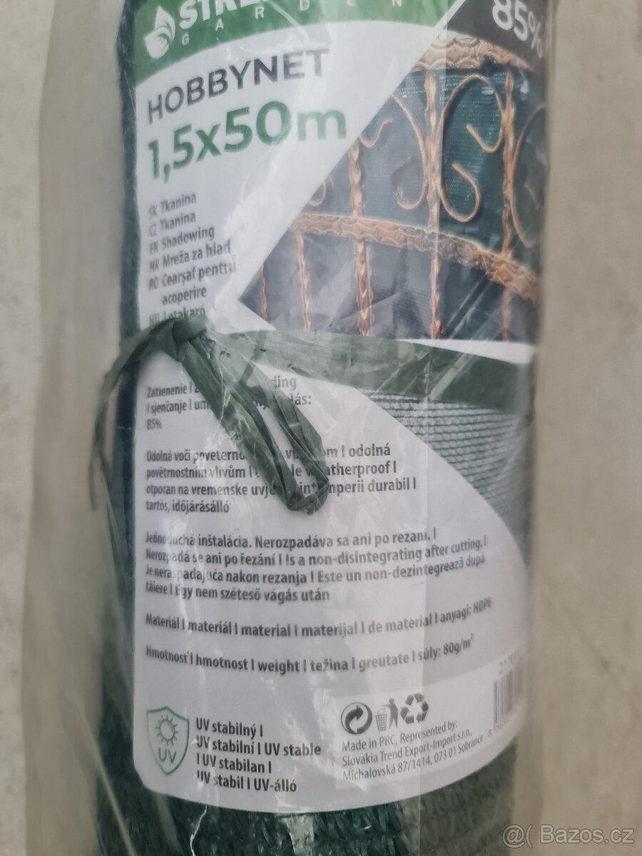 PLOTOVÁ STÍNOVKA 1,5 X 50M 80% - 2