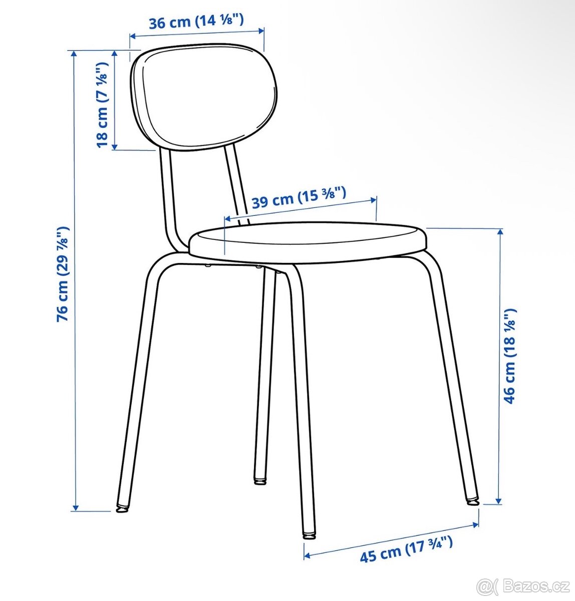 IKEA SANDSBERG - židle (2x) - 2
