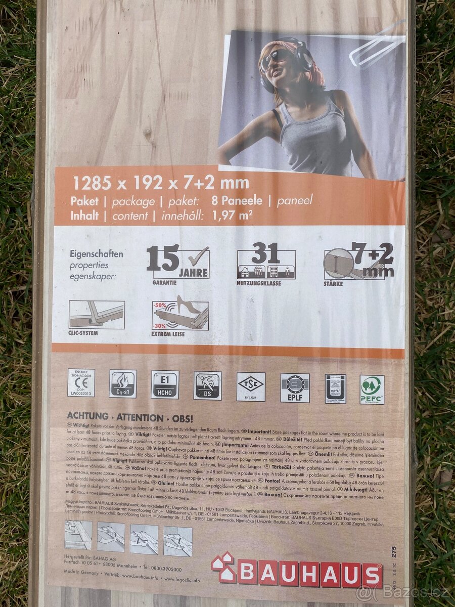 Laminátová podlaha 1,97 m2 Logoclic Silentos - 2