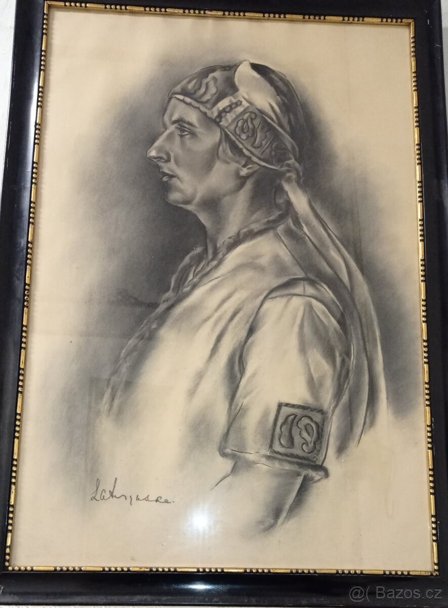 obraz selky , uhel 95x69 cm - 2