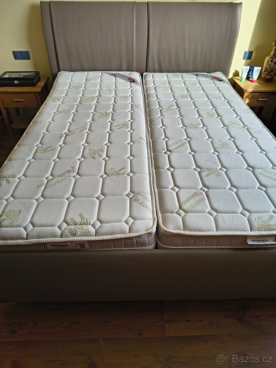 Manželská postel 160 x 200 včetně roštů - 2