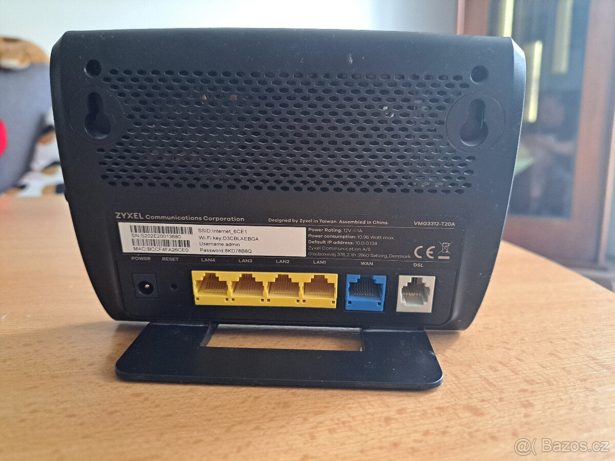 ZYXEL VMG3312-T20A modem a WIFI router - 2