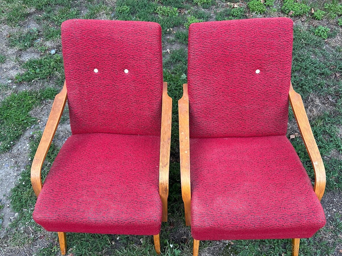 Retro křesílka - cena za obě - 2