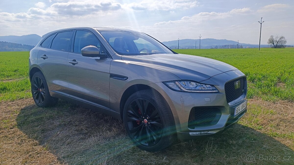 Jaguar F-Pace S 30d, původ ČR, 300ps, odpočet DPH, panorama