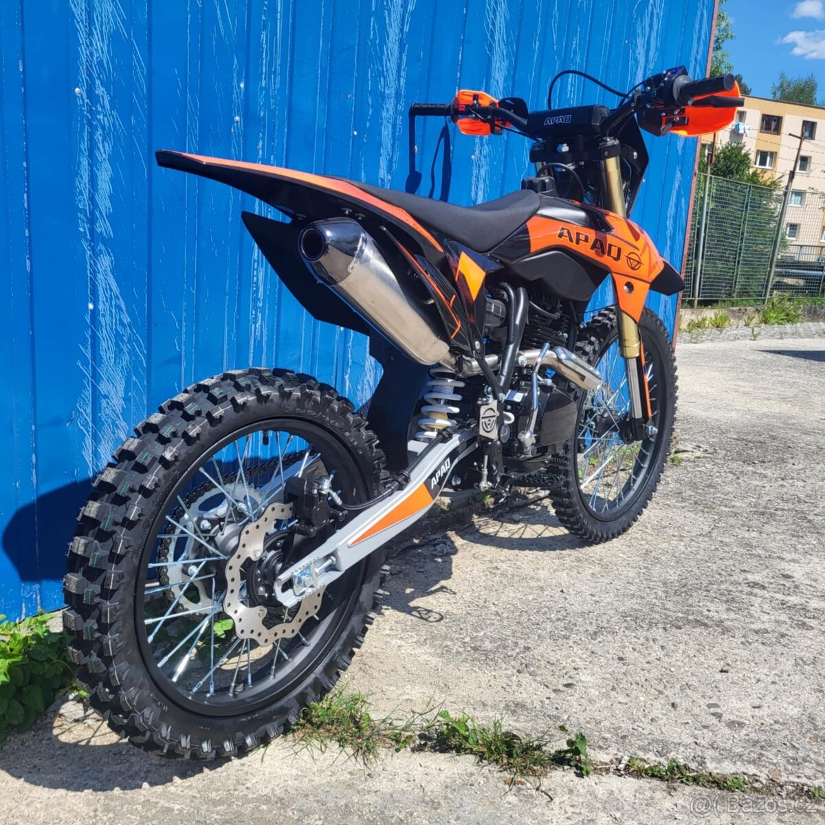 Pitbike APAQ PRO MAX 300cc E-START + svetlo oranžová