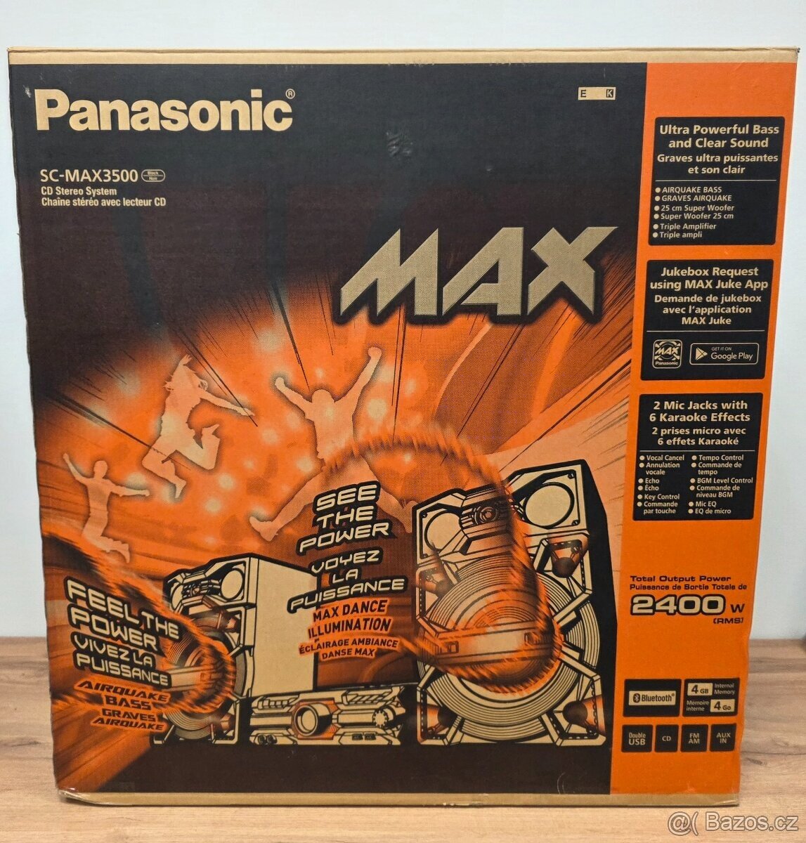 Minisystém Panasonic SC-MAX3500EK černý - 2