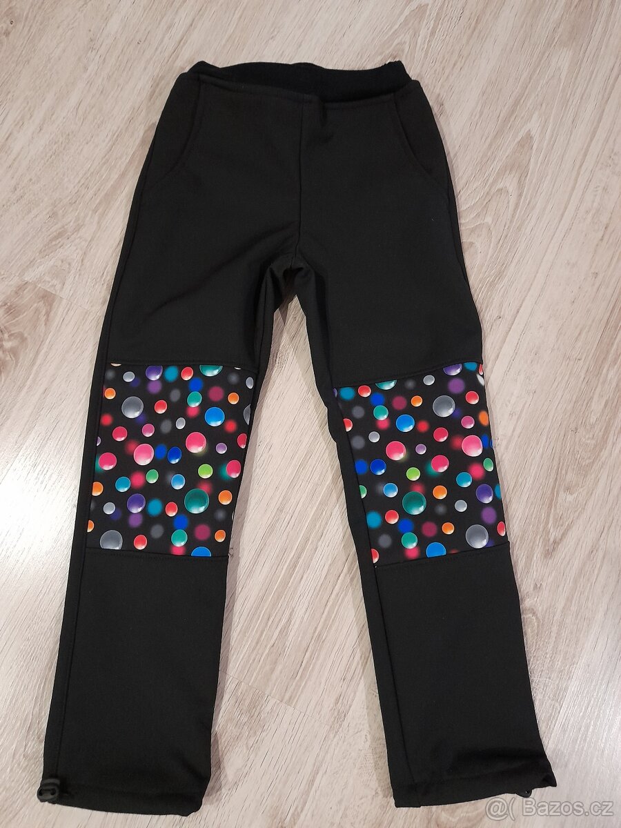 Softshellové kalhoty hřejivé NOVÉ v.116,128-134 - 2
