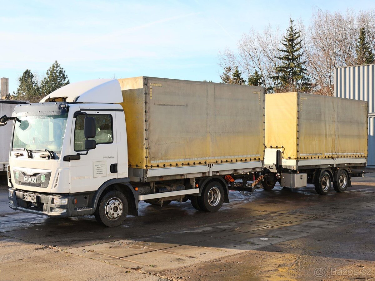 MAN TGL 8.250, EURO 6, ADR, 10 PALET+PŘÍVĚS 6,5 TUN, 10 PALE - 2