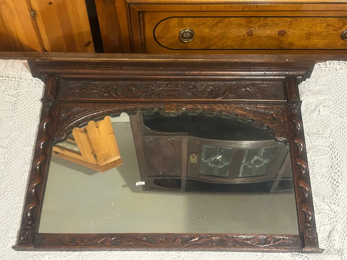 Historické řezbované zrcadlo - 2