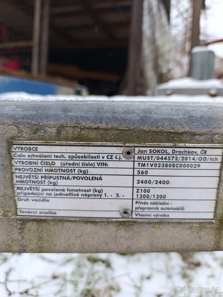 Přívěs na přepravu automobilu - 2