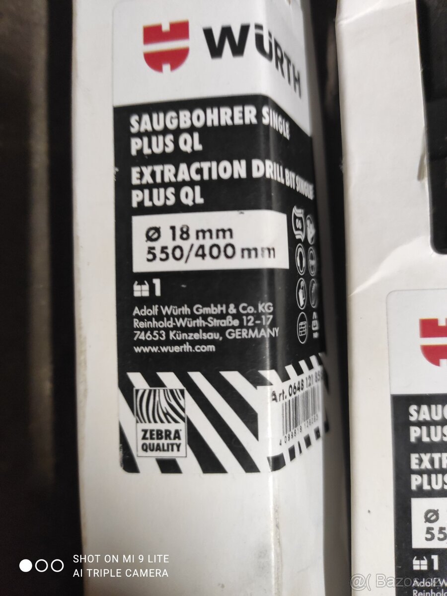 Hilti Wurth vrtáky - 2