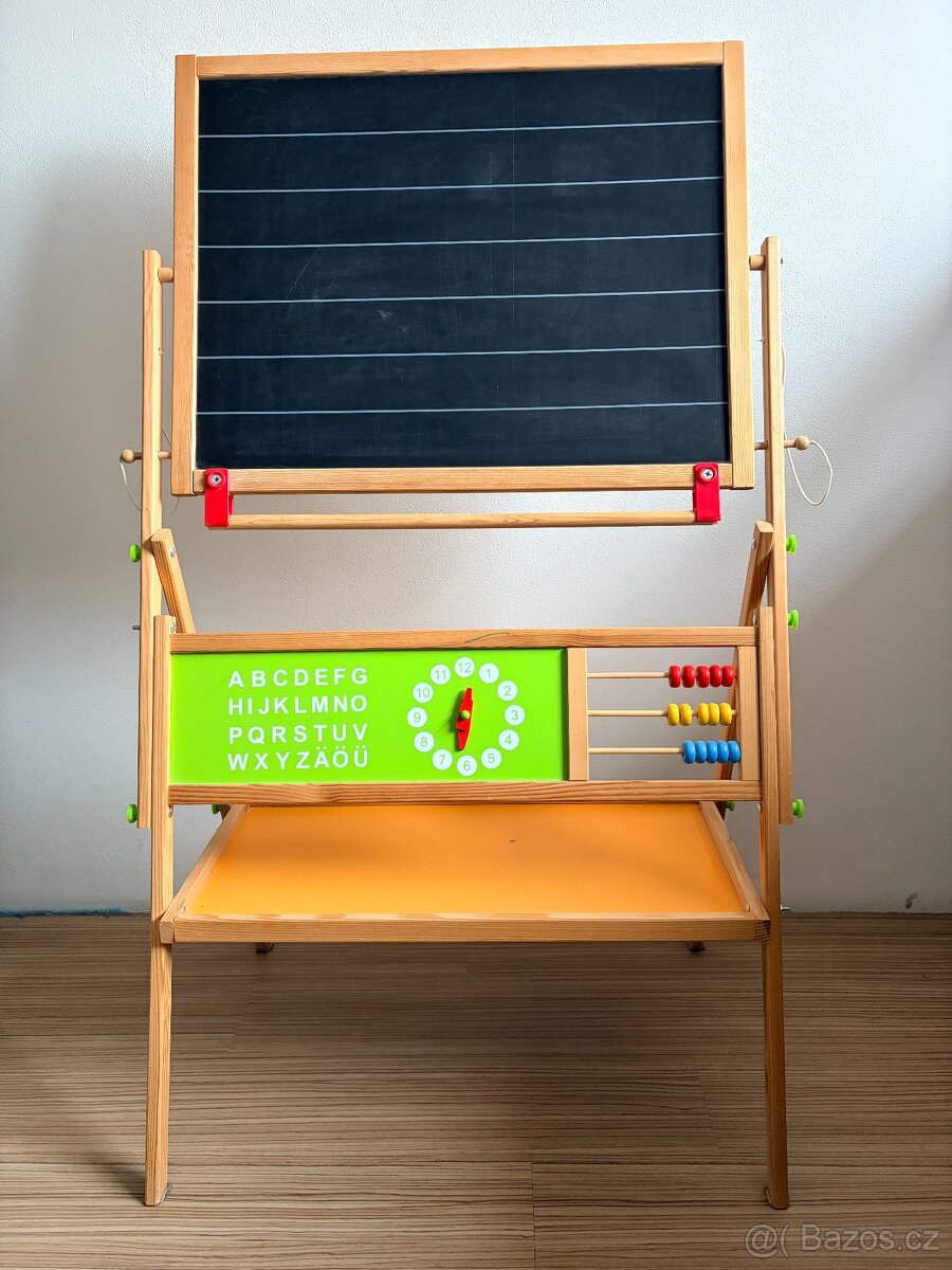 Dětská dřevěná tabule včetně magnetek - 2