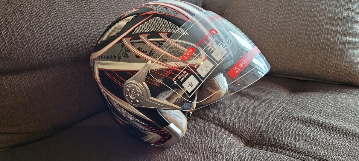 Prodám otevřenou novou moto přilbu Worker V529 velikost M - 2