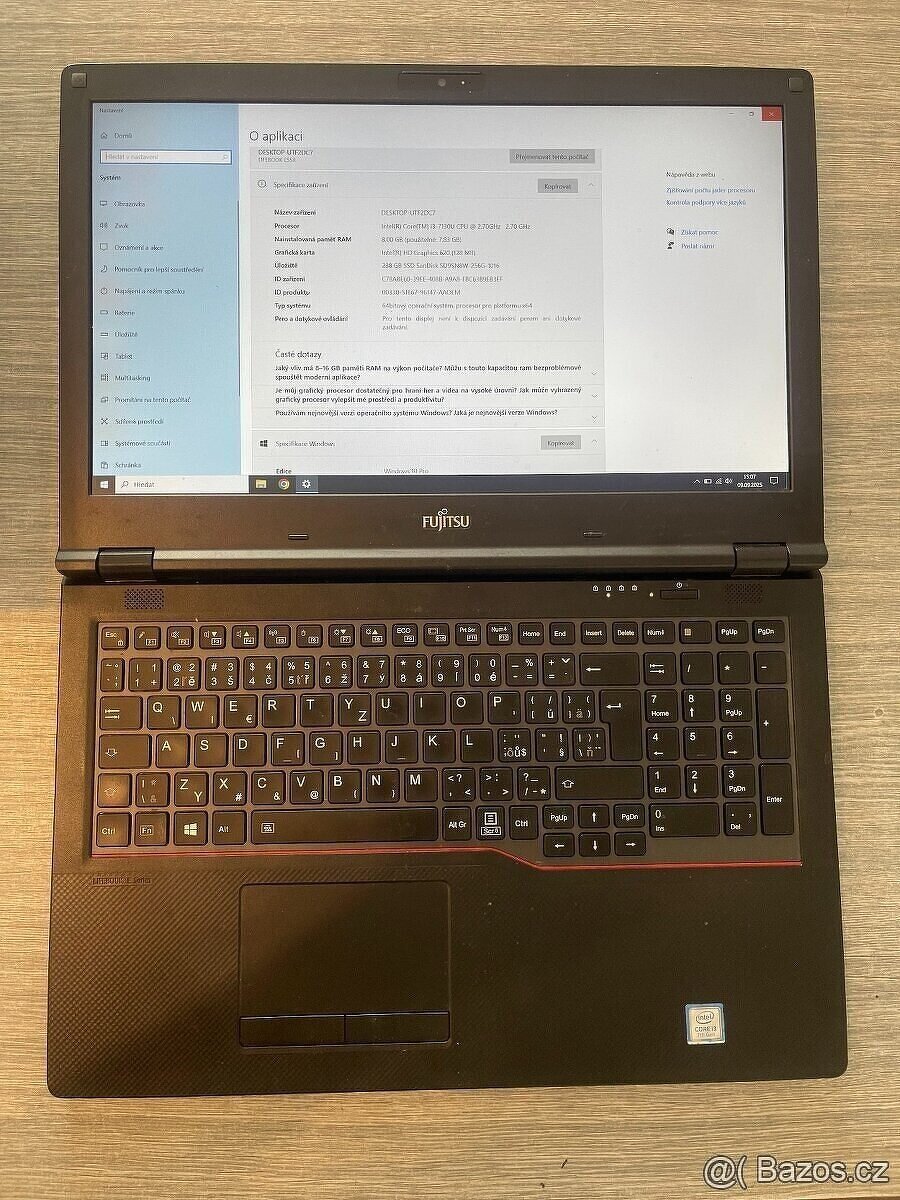 Lifebook E558 15.6" Full HD DOK i3 7130U 8GB DDR4 Nvme 256G - 2