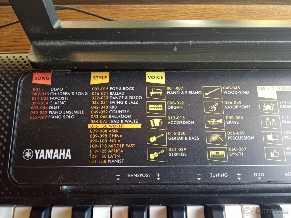 Klavesy Yamaha - 2