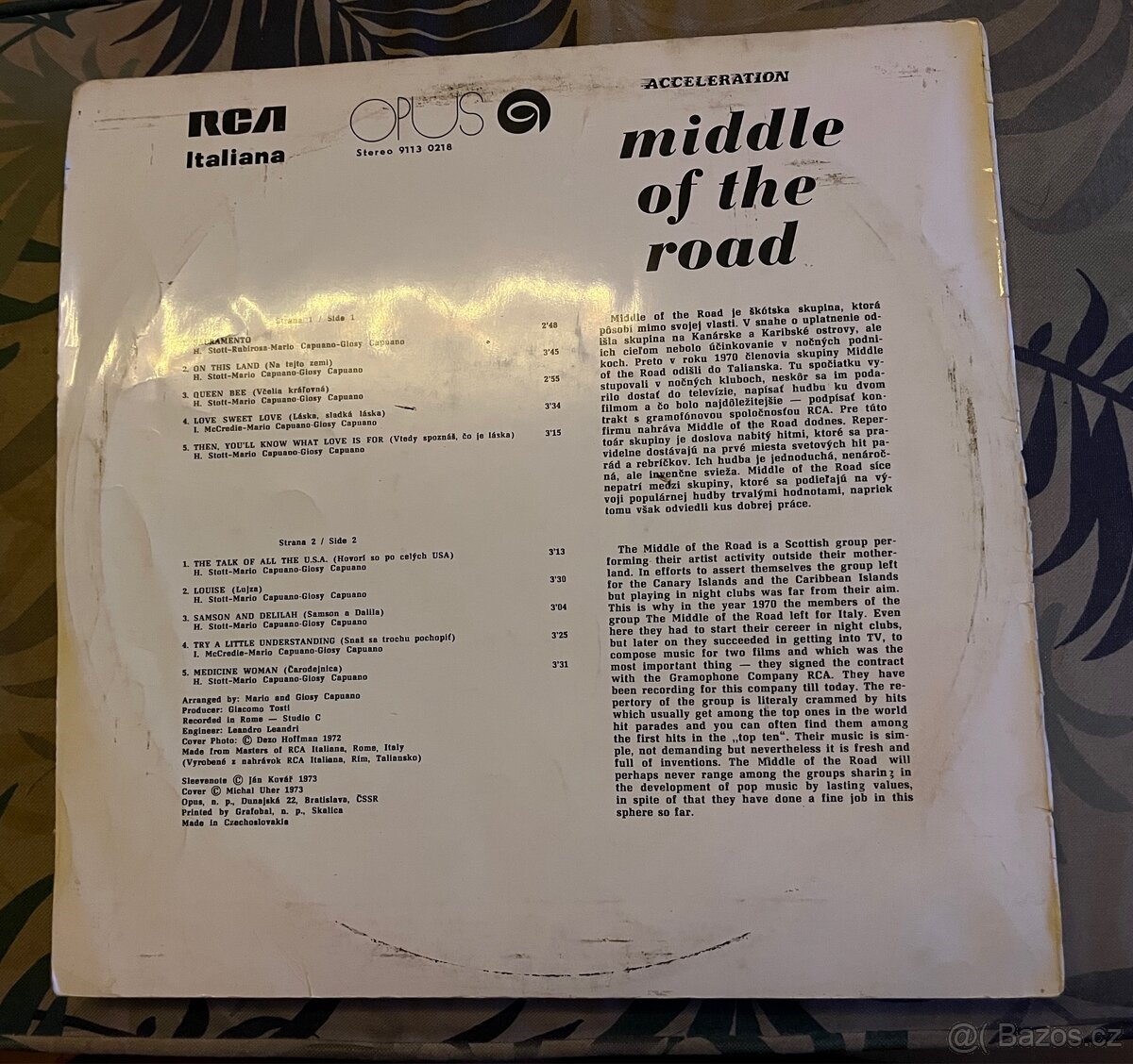 Middle of the road - Acceleration LP - 2