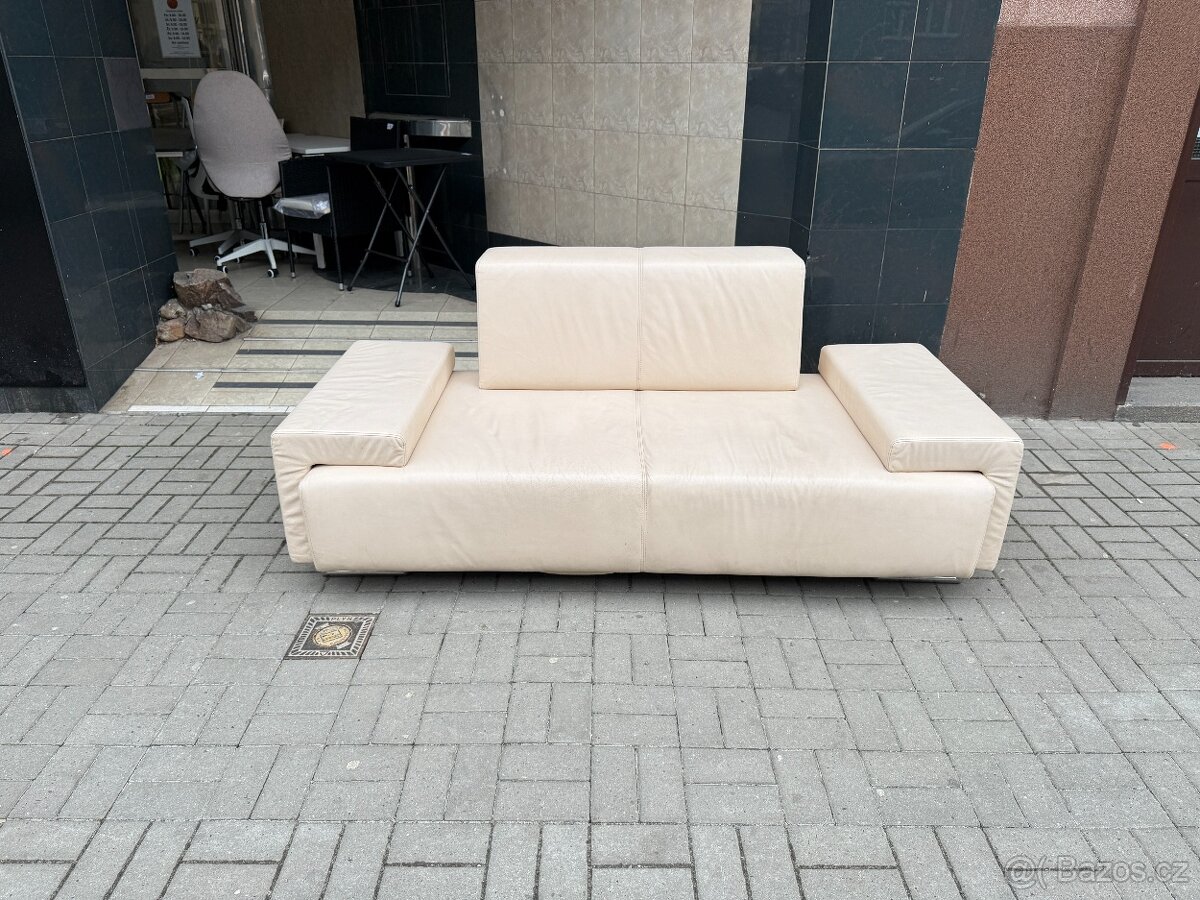 Kožená sedačka KLER - 2