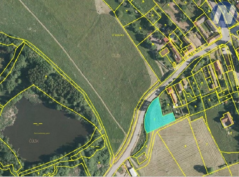 Smědeč, parcela 1610 m2 - 2