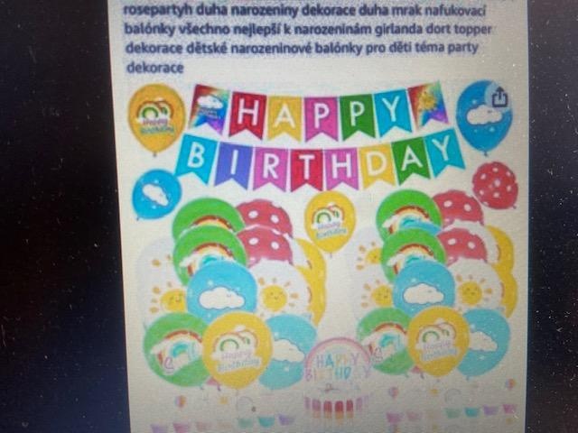 Narozeninová dekorace - 2