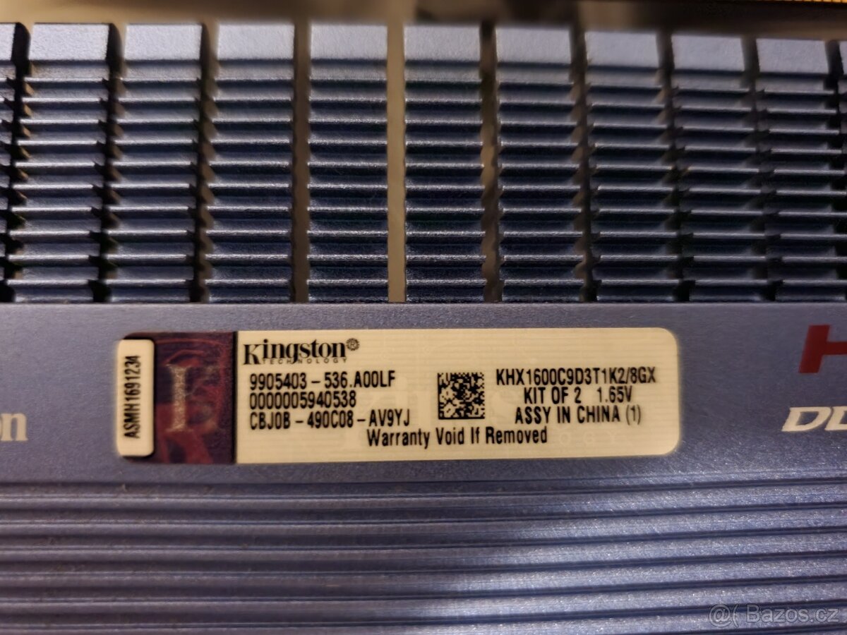 2x4gb ddr3 do PC (obě prošly MemTest86) - 2