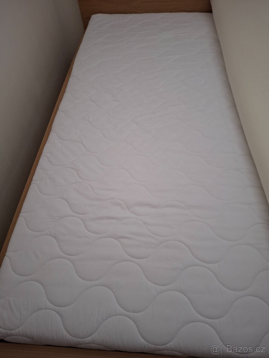Postel Ikea Malm + 2x rošt + 2x ortopedická matrace - 2
