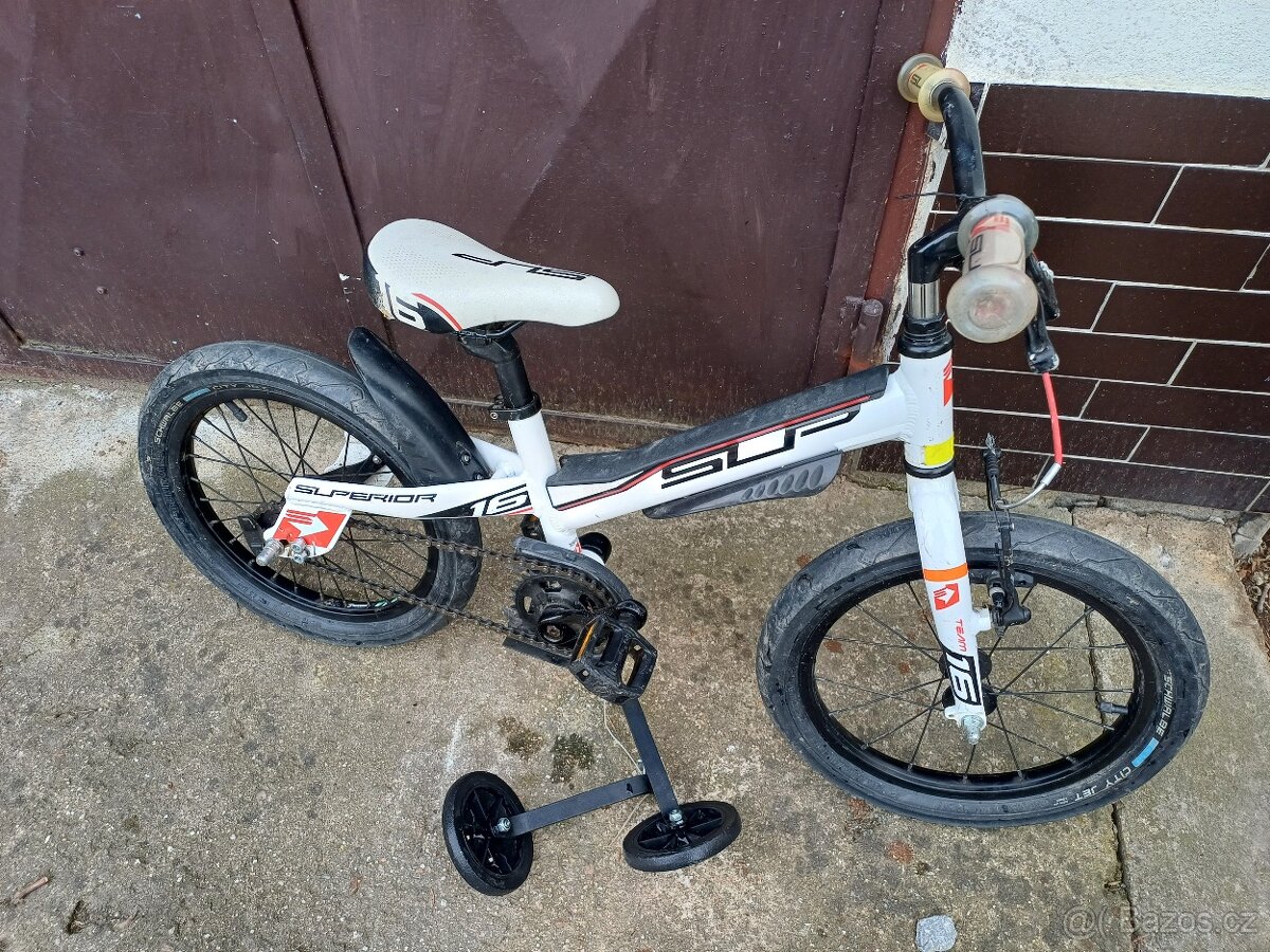 Dětské kolo 16" bílé - 2