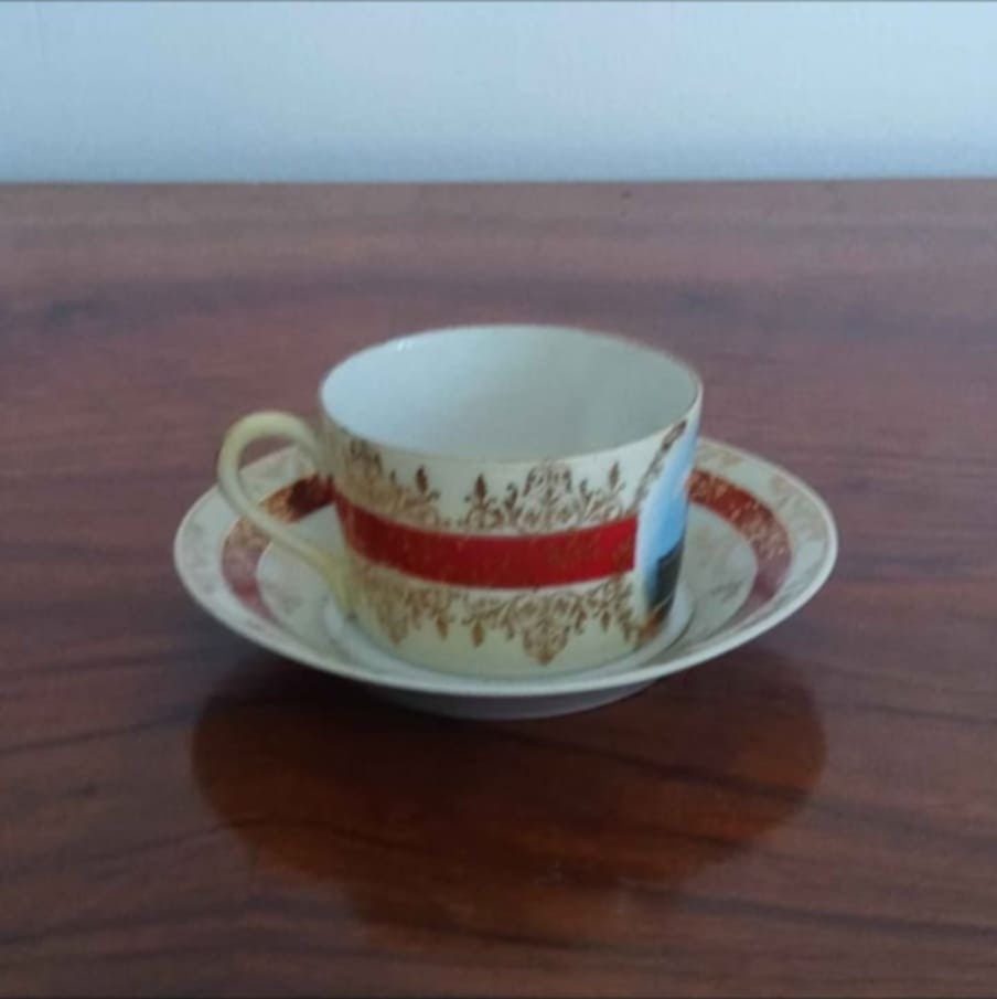 STAROŽITNÝ MALOVANÝ HRNEČEK - STUTTGART - 2