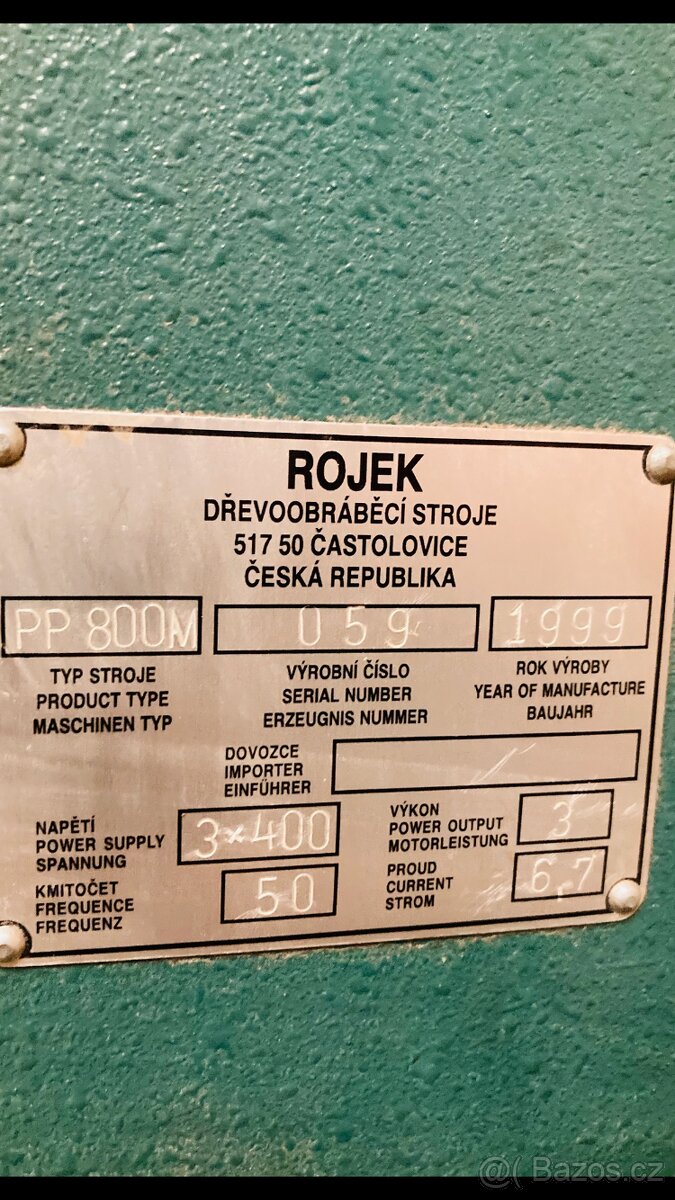 Pasova pila Rojek pp800m infastry 2000 - 2