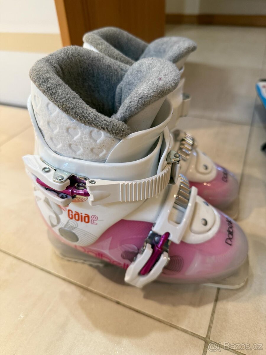 Dětské lyže Volkl, boty Dalbello mondo, hůlky - 2