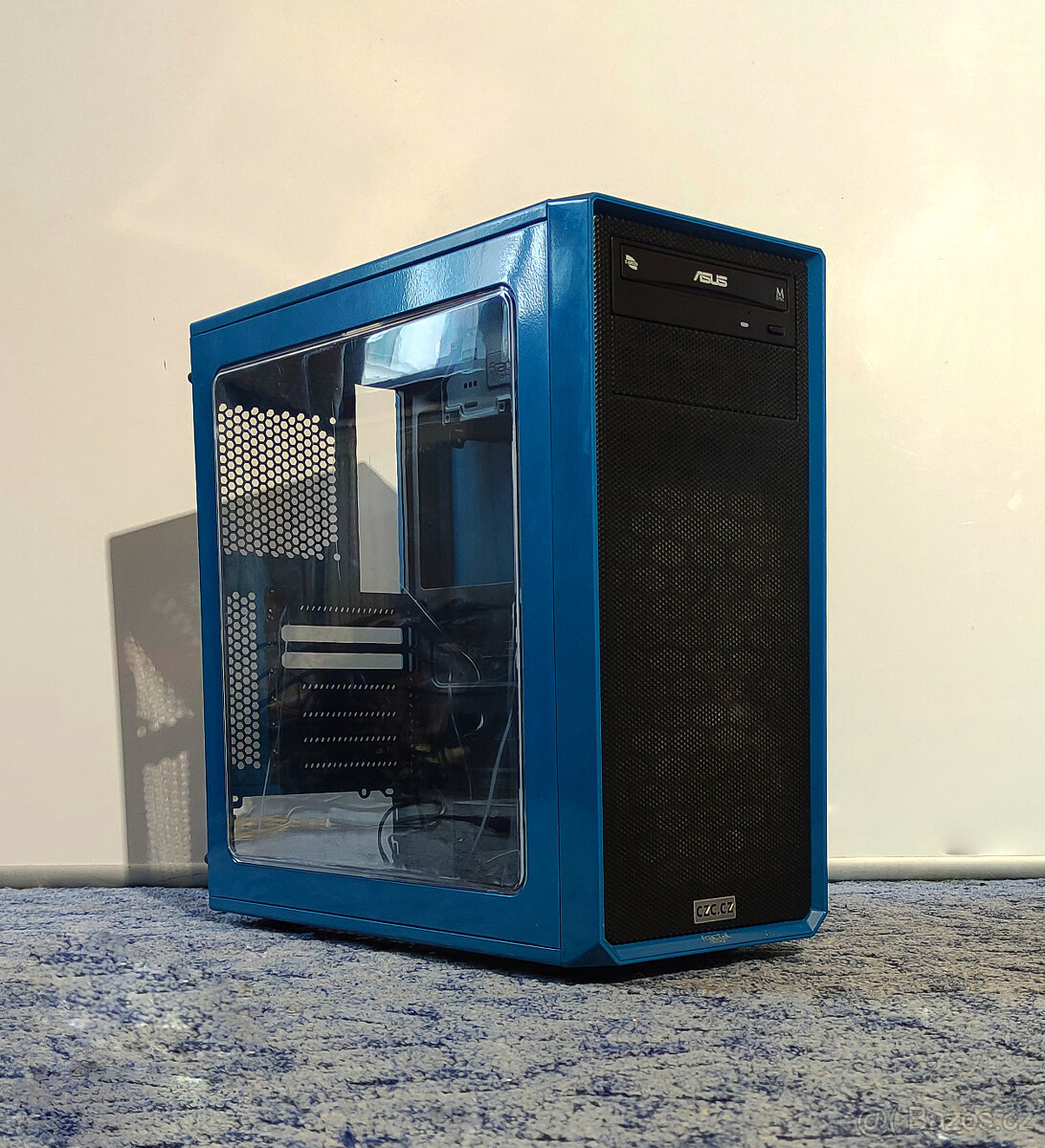 Počítačová skříň, Fractal Design Focus G Window Blue, 2x ven - 2