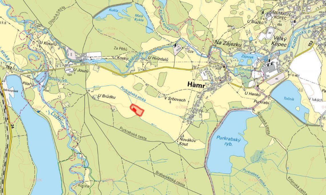 Louka, prodej, Hamr, Jindřichův Hradec - 2