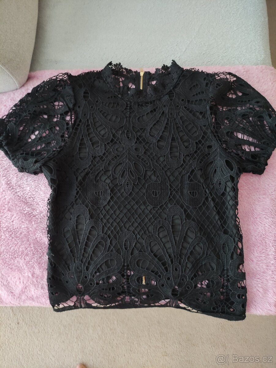 Černá elegantní halenka - 2