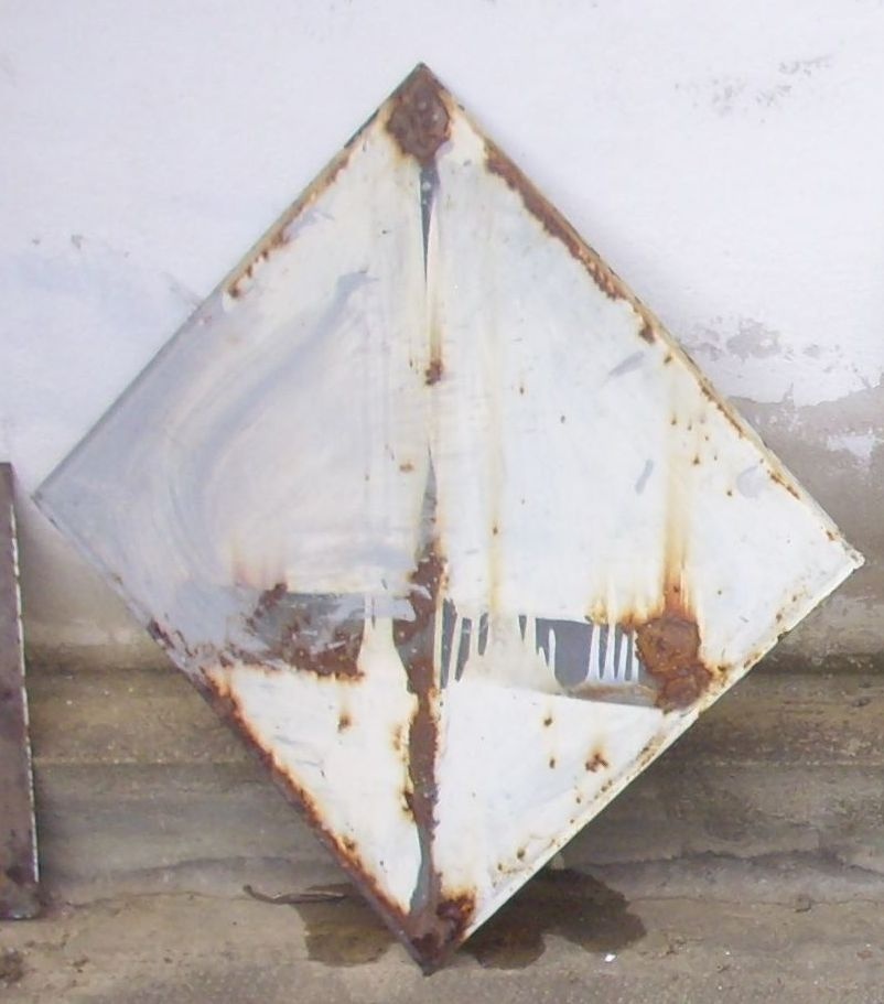 Stará smaltovaná cedule - 50cm - 2