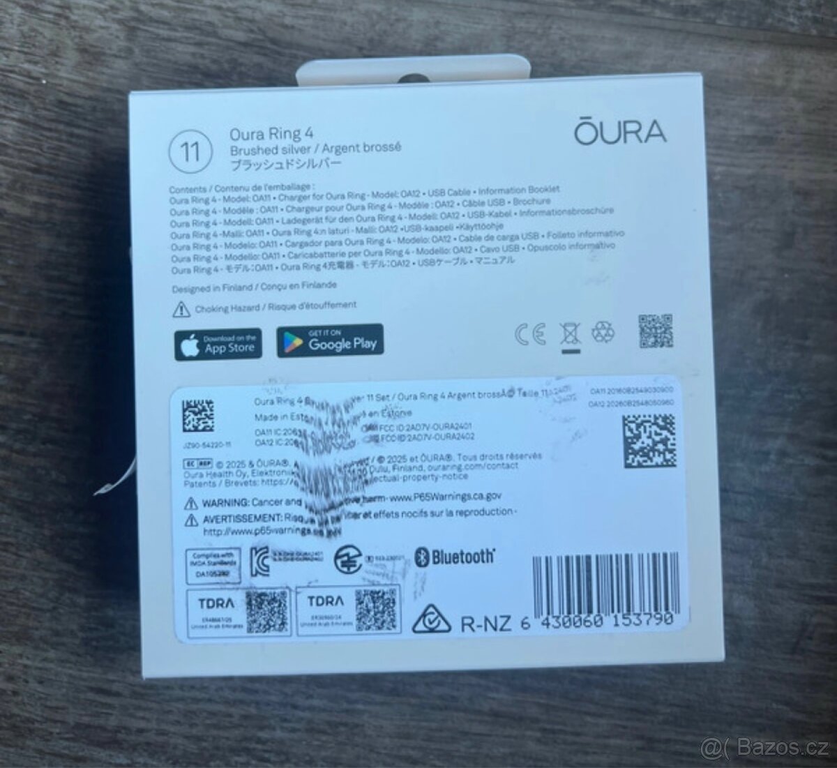 Oura ring 4 brushed silver, velikost 11 - 2