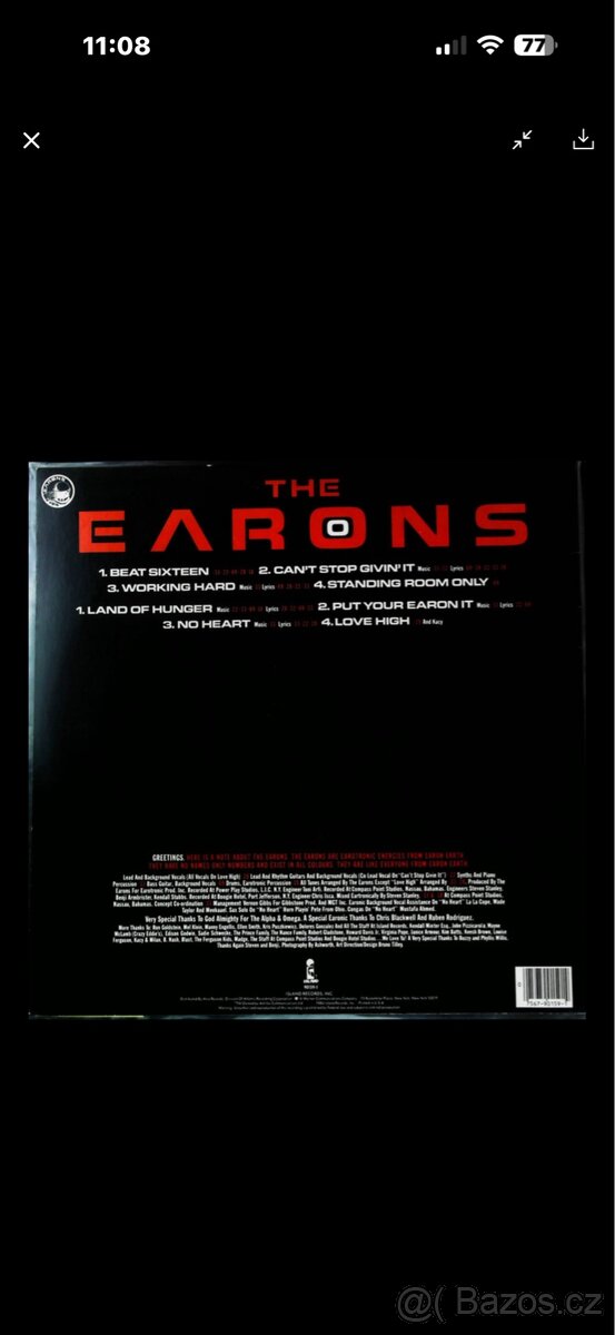 LP - The Earons - Hear On Earth - 2