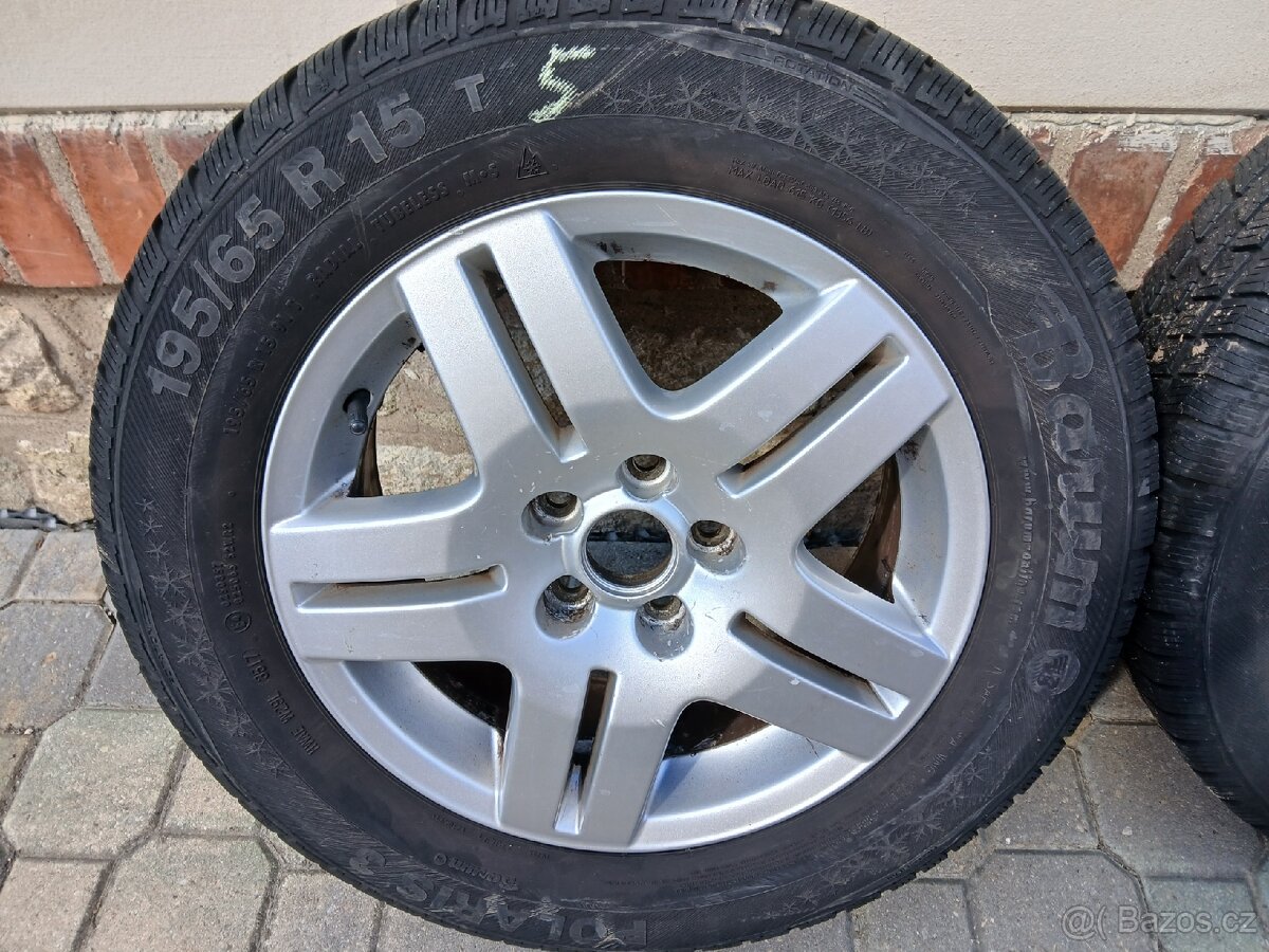 Prodej kol 5x100, 195/65 R15 zimní - 2