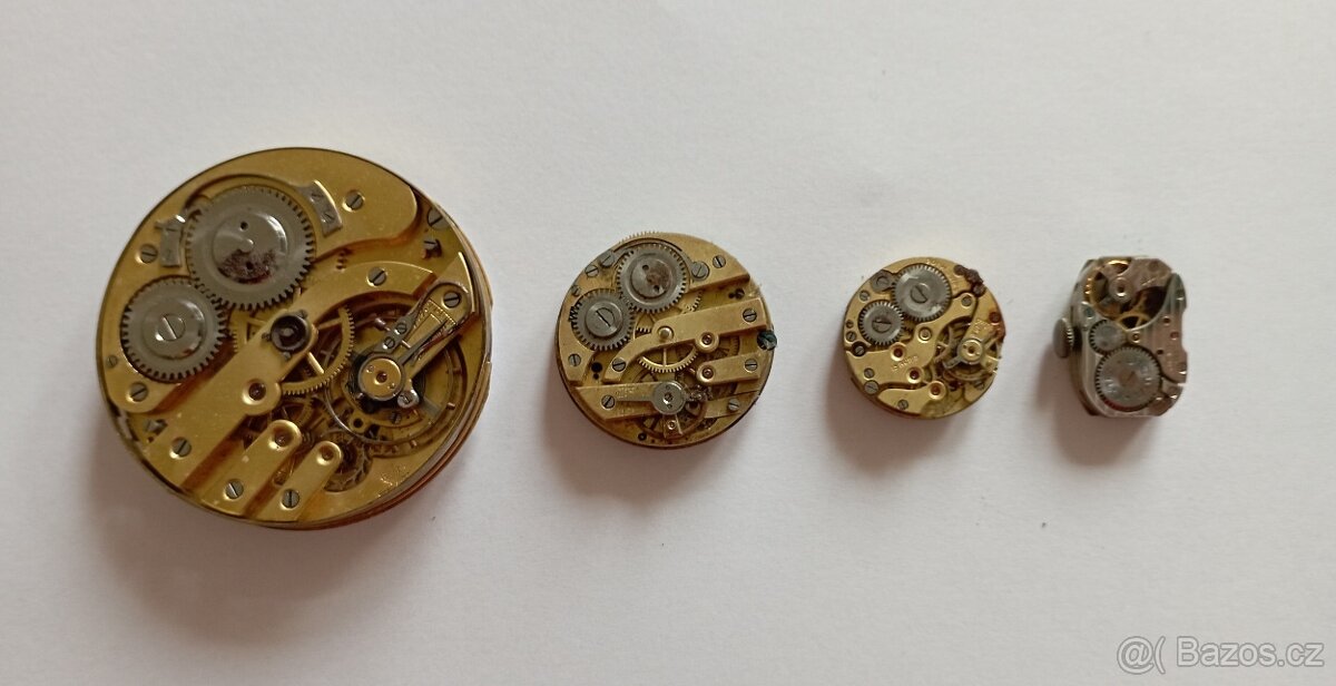 Hodinové strojky starožitných hodinek - 2