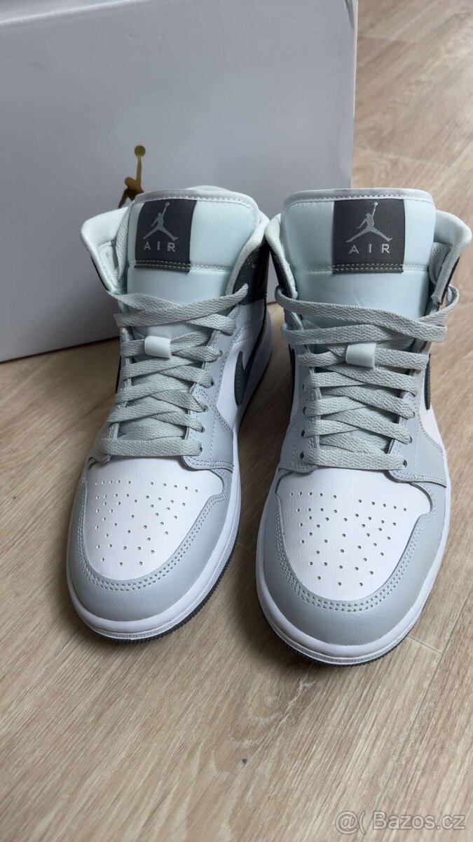 Jordan AIR JORDAN 1 MID - Vysoké tenisky - white/smoke grey/ - 2