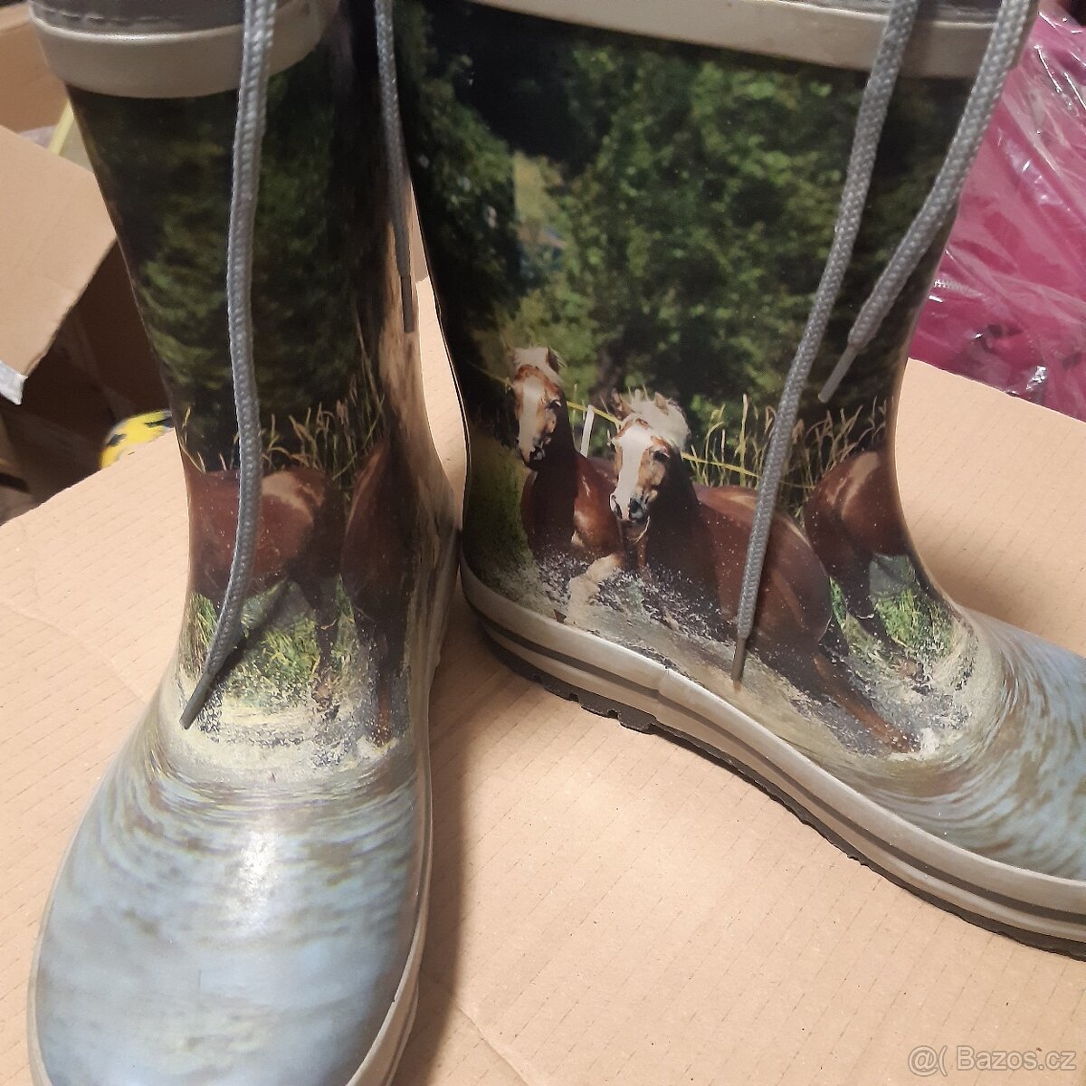 Gumaky s konmi vel.36 - 2