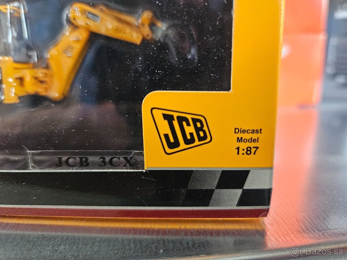 Historický kovový model JCB 3CX 1/87 Motorart - 2