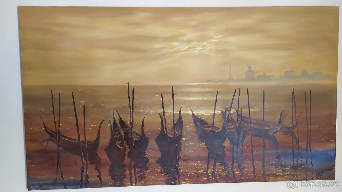 Olejomalba "Večer v Benátkách" - 2